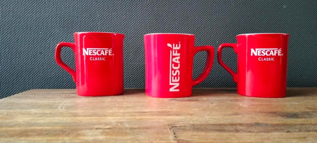 Nescafe koffiemokken, Overige materialen, Gebruikt, Ophalen of Verzenden, Overige stijlen