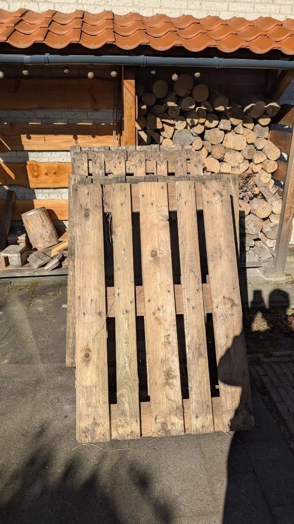 6 gratis pallets, Ophalen, Gebruikt, 50 mm of meer, Pallet