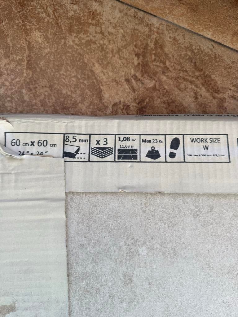 Flaviker tegels beige 60x60, Doe-het-zelf en Verbouw, Tegels, Ophalen, 60 cm of meer, Keramiek, Nieuw