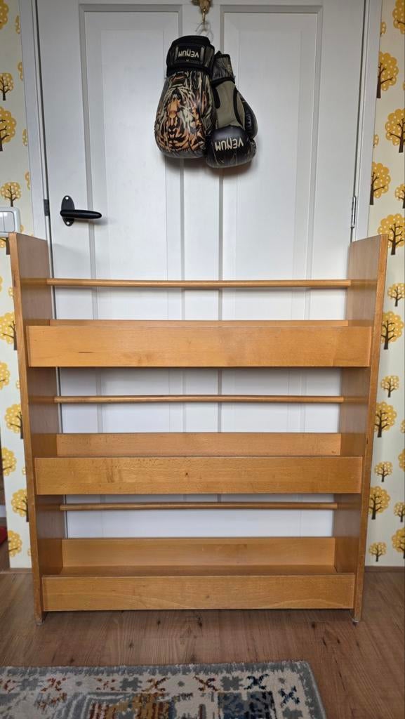 Vintage retro boekenkast boekenrek schoolkast school, Kinderen en Baby's, Kinderkamer | Commodes en Kasten, Ophalen, Gebruikt