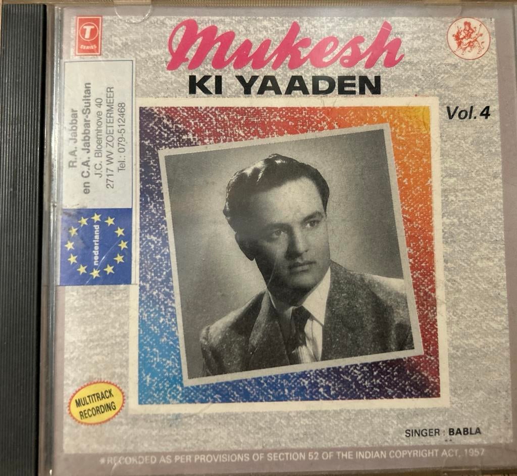 Mukesh Ki Yaaden Vol. 4 CD - Zo Goed Als Nieuw, Ophalen of Verzenden, Zo goed als nieuw, Boxset