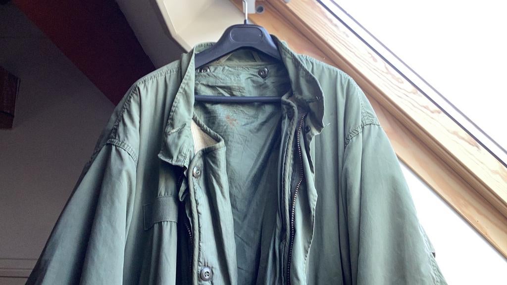 US Army Parka korea fishtail L, Kleding | Heren, Ophalen of Verzenden, Gedragen, Groen