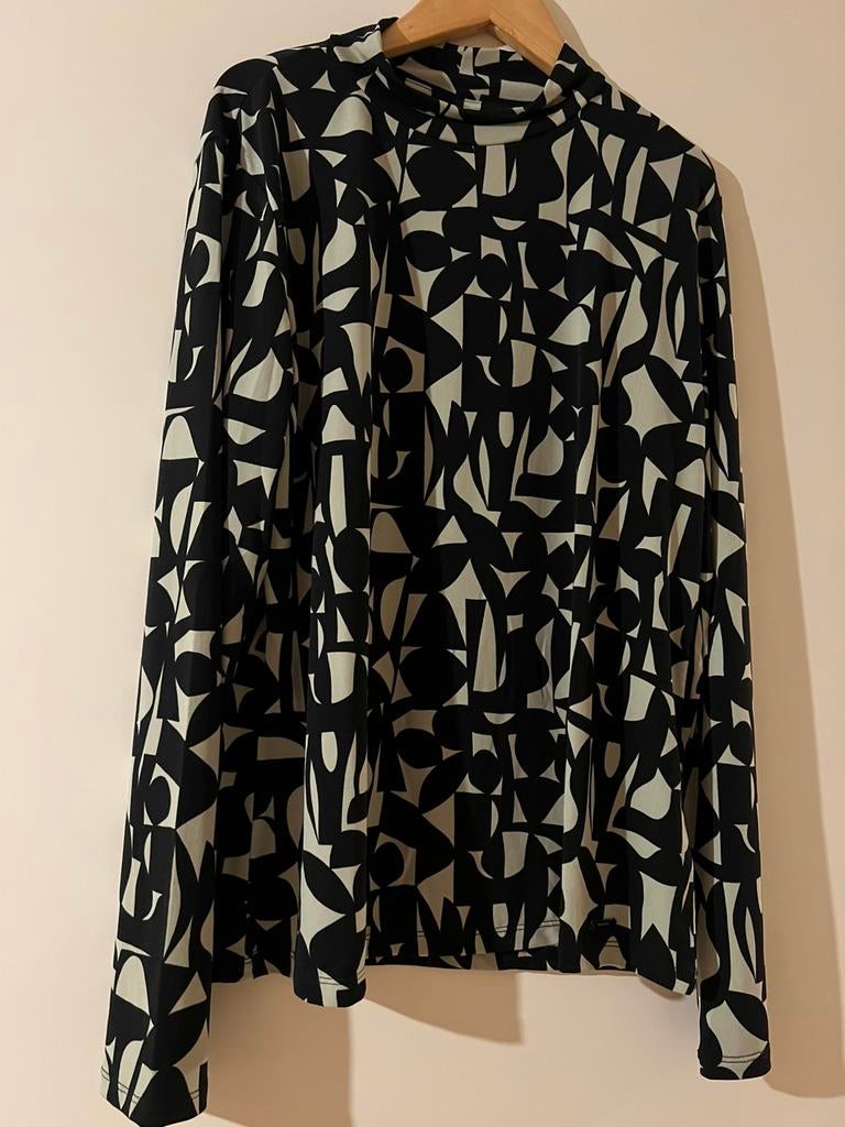 Tahari mooie top van travelstof/ maat M, Kleding | Dames, Verzenden, Zo goed als nieuw, Maat 38/40 (M), Zwart