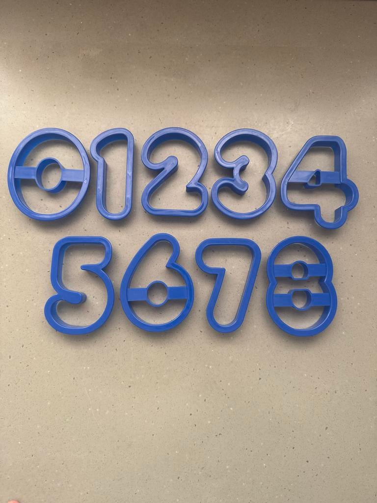 Cijfer uitstekers groot en klein, Ophalen of Verzenden, Zo goed als nieuw, Taarten of Cupcakes, Bakvorm