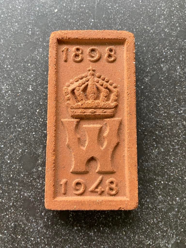 Oude kleine tegel Westraven Utrecht 50 jr Wilhelmina 1948, Ophalen of Verzenden