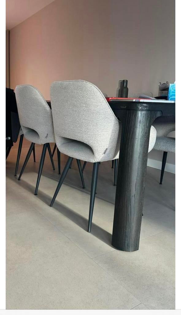 Eetkamer stoel, Ophalen of Verzenden, Zo goed als nieuw, Grijs, Eén