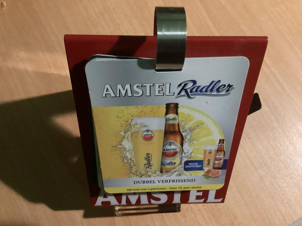 AMSTEL MENUKAART HOUDER, Verzamelen, Ophalen of Verzenden