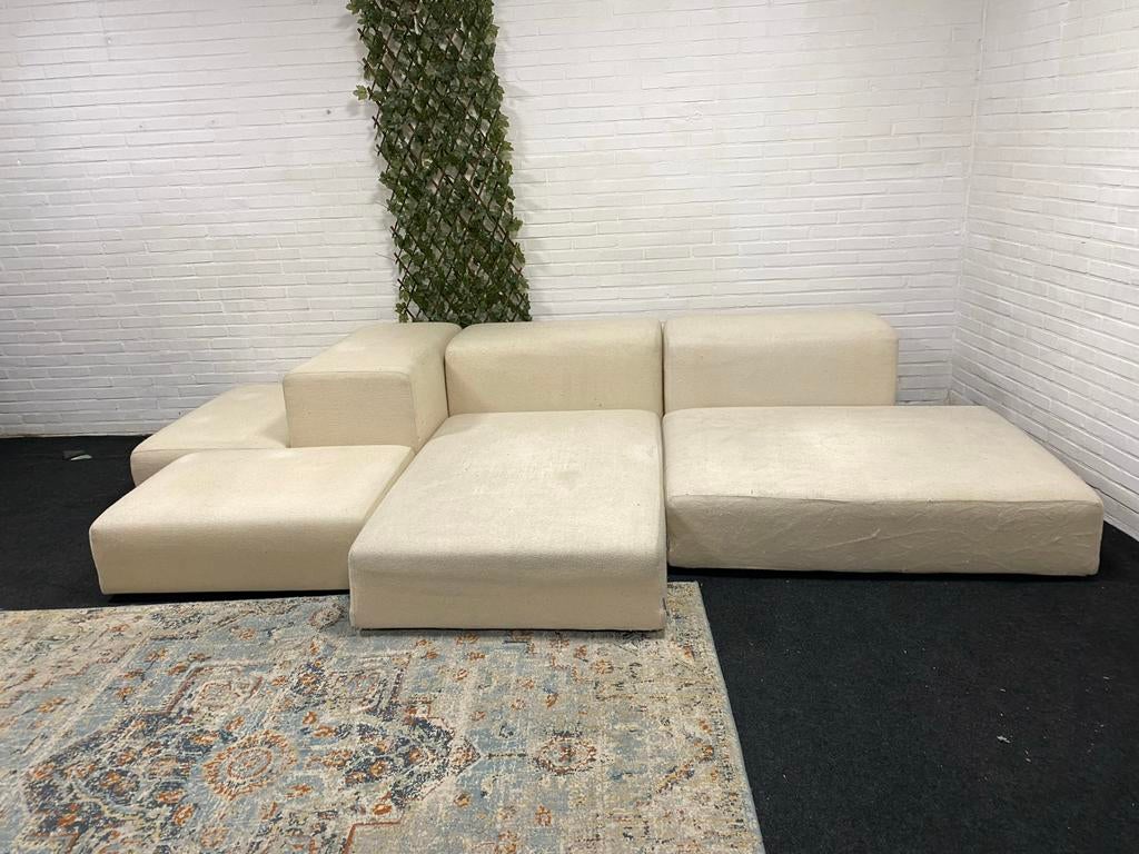 Living Divani Extra Wall 7 elementen Nieuwe bekleding, 100 tot 125 cm, Hoekbank, 300 cm of meer, Ophalen of Verzenden