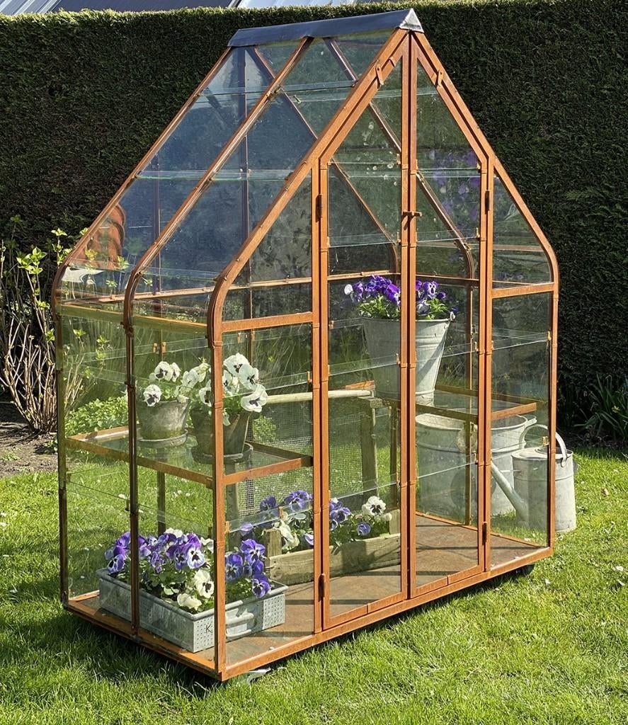 Tuinkas, Greenhouse, Kweekkas, Plantenkas, Oude kas, Tuin en Terras, Kassen, Gebruikt, Kweekkas, Staal, Glas, Ophalen of Verzenden