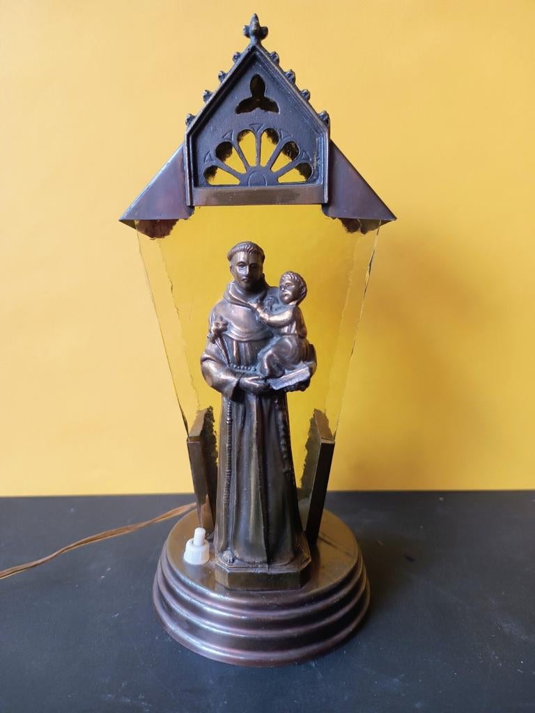 Heilige Antonius met Kind altaartje met licht, Ophalen of Verzenden