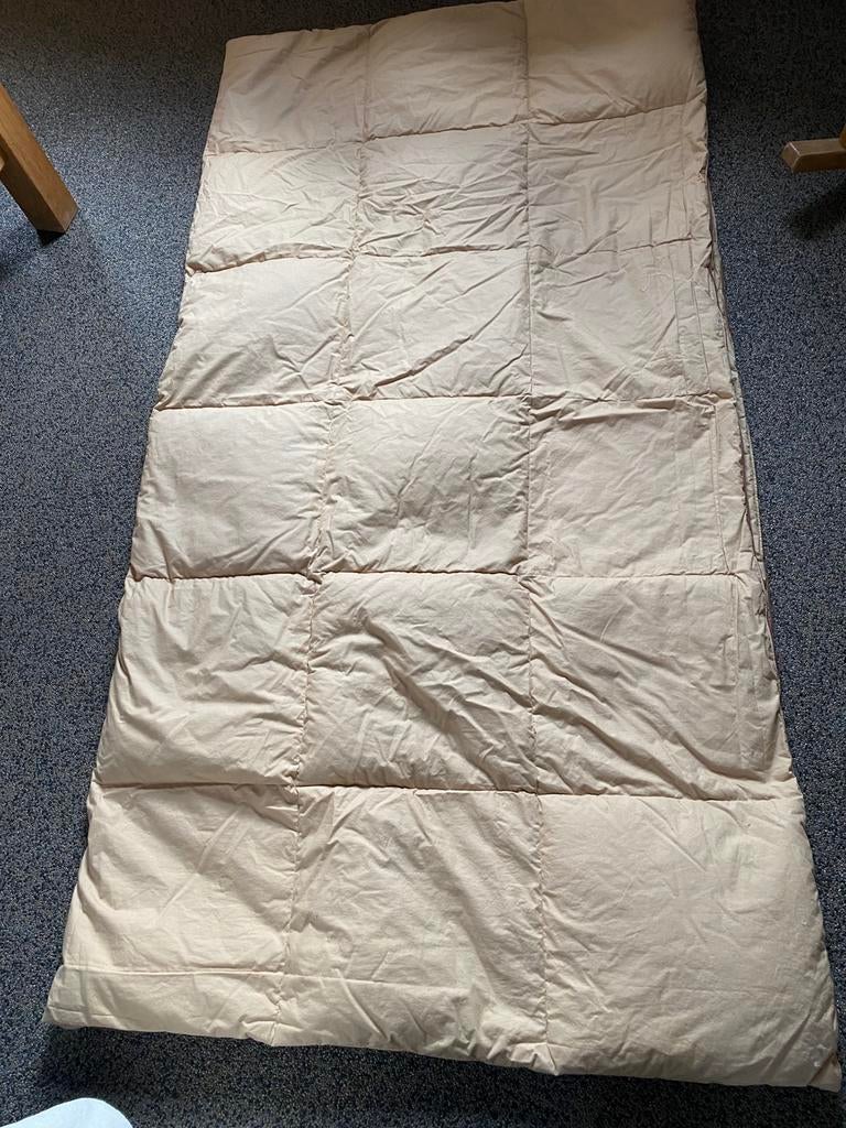 Crarrf eendedons katoen dekbed 2 bij 2meter, Beige, Tweepersoons, Ophalen of Verzenden, Deken of Dekbed