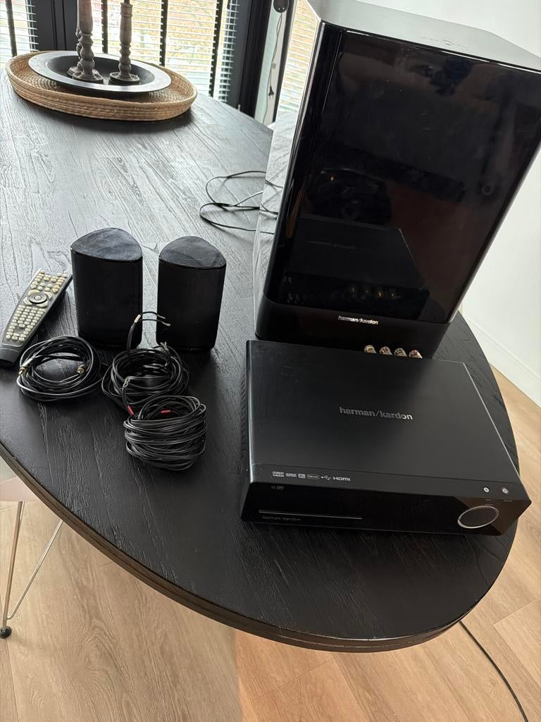 Harman Kardon HS150 + TS7 Subwoofer - Topconditie!, 2.1-systeem, Zo goed als nieuw, Dvd-speler, 40 tot 70 watt