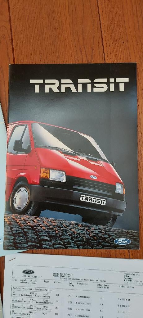 Brochure Ford Transit en camper, Ophalen of Verzenden, Gelezen, Ford