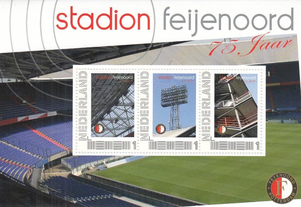 Nederland- 2012- Postset- 75 Jaar Stadion Feijenoord De Kuip, Postzegels en Munten, Postzegels | Nederland, Ophalen of Verzenden