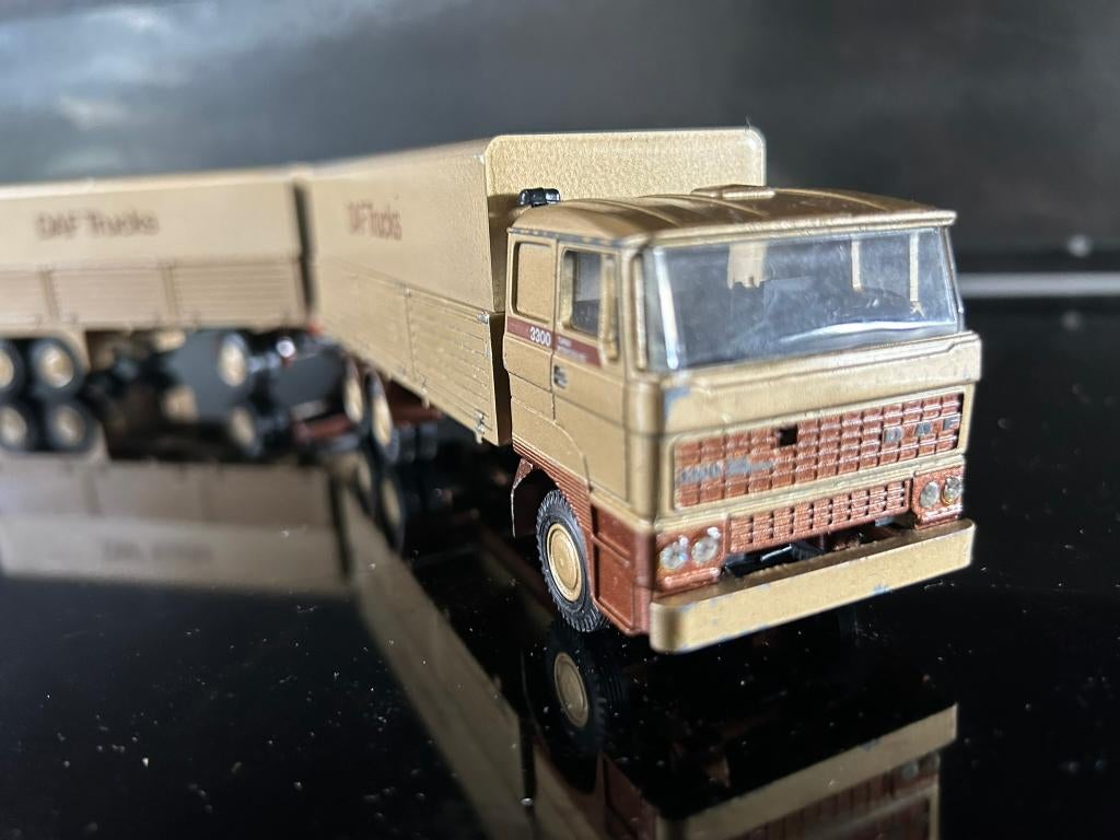 Lion Daf 3300 conventionele 6 assige demo combi in doos, Ophalen of Verzenden, Zo goed als nieuw, Bus of Vrachtwagen, Lion Toys