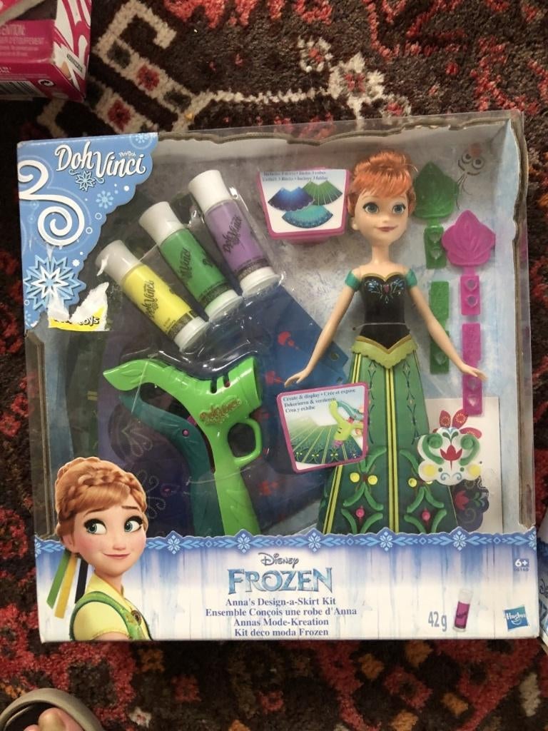 Disney Frozen Anna/Deco kit met verf en spuit om te de/nieuw, Ophalen of Verzenden, Nieuw, Knutselen