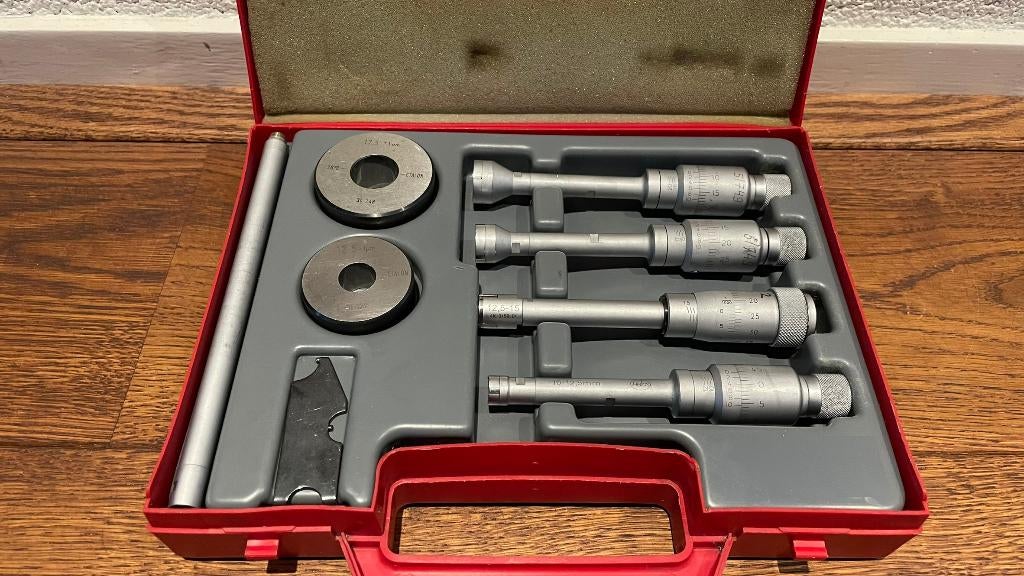 Helios 3 punts binnenmicrometer schroefmaat 10-20mm 0.002, -, Helios, Ophalen of Verzenden, Zo goed als nieuw