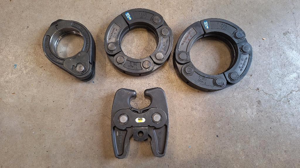 Viega persbekken persringen set GROOT! 76,1 + 88.0 + 108.0, ,, Nieuw, Ophalen of Verzenden, ,