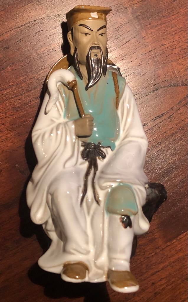 Chinees aardewerk Mudmen Shiwan beeld Gemerkt, Antiek en Kunst, Antiek | Religie, Ophalen of Verzenden