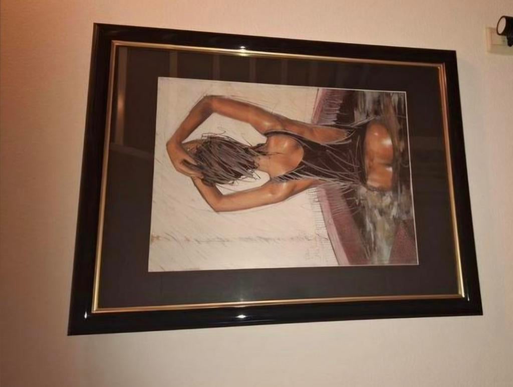 Ingelijste nico vrielink, Minder dan 50 cm, Verzenden, Zo goed als nieuw, Schilderij