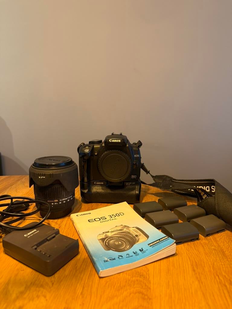 Canon eos 350d spiegelreflexcamera, Ophalen, Gebruikt, Spiegelreflex, Canon