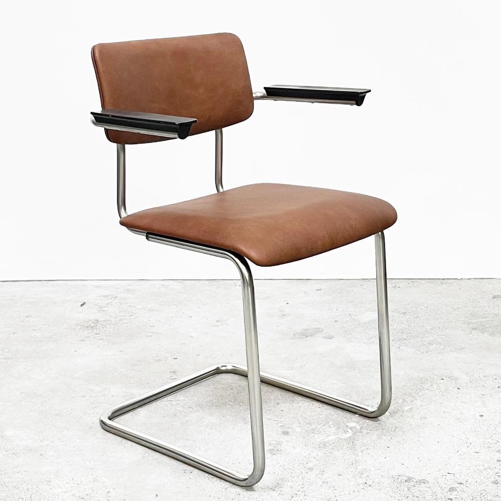 Vintage Gispen model 1125, info/prijs/aantal in beschrijving, Ophalen, Bruin, The haystack, Zo goed als nieuw