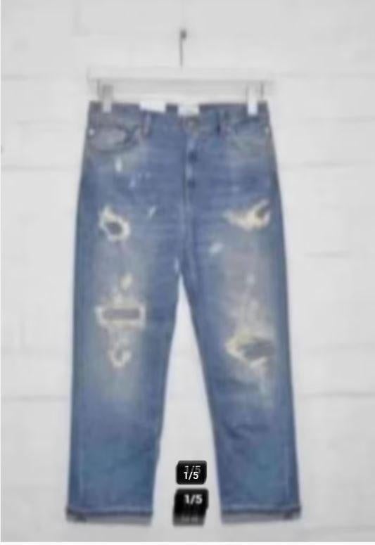 Dondup - Destroyed Jeans W27 - Oversized fit - Nieuw €250, Kleding | Dames, Spijkerbroeken en Jeans, Nieuw, W28 - W29 (confectie 36)
