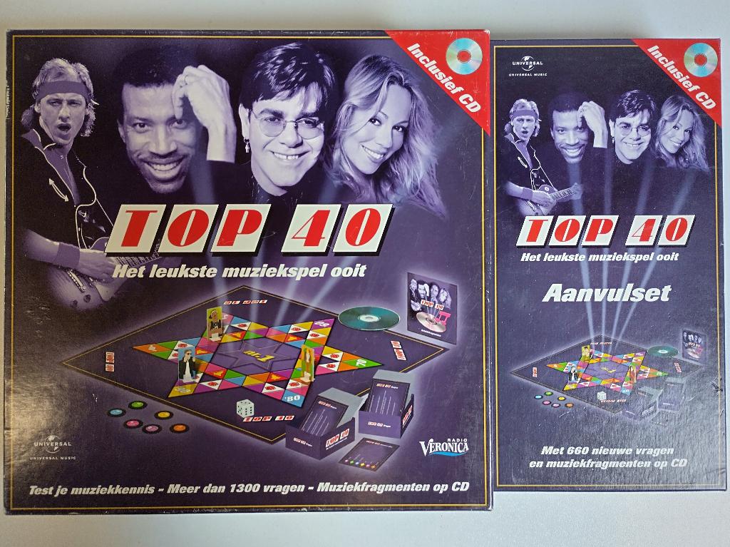 Top 40 Spel + Aanvulset (Clown Games), Vijf spelers of meer, Ophalen of Verzenden, Zo goed als nieuw, Clown Games