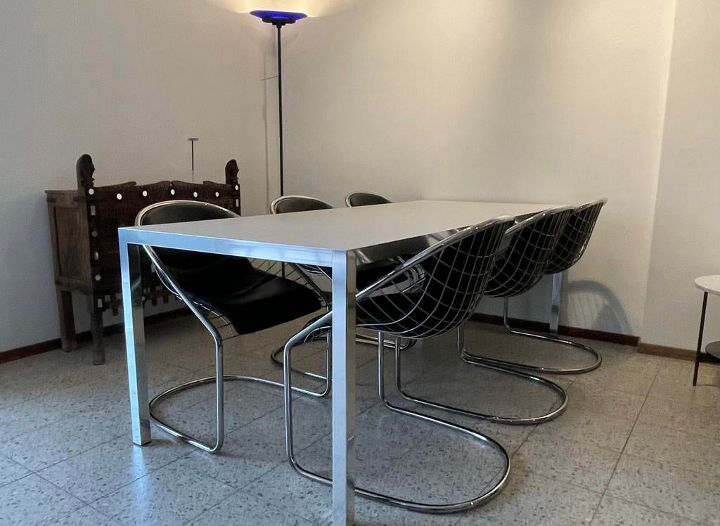 MDF Italia eettafel Lim 220 x 90 cm keramiek, Ophalen, 50 tot 100 cm, Zo goed als nieuw, Vijf personen of meer