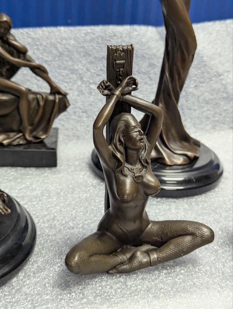 Bronzen beelden  - naakte. Erotische , yoga, Ophalen of Verzenden, Zo goed als nieuw, Mens