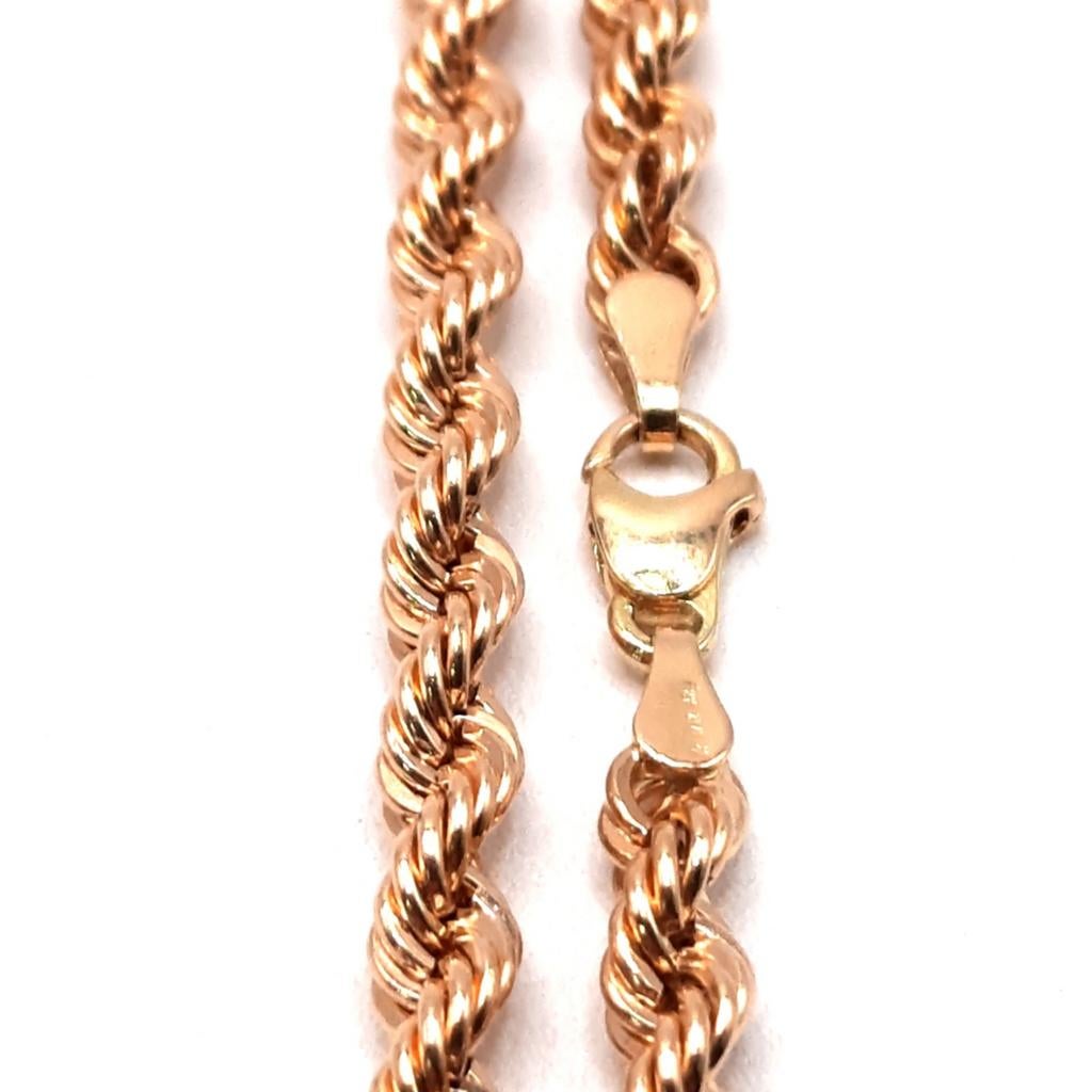 Gouden rope ketting 18kt, Www.bredajuwelier.nl, Nieuw, Ophalen of Verzenden, Www.bredajuwelier.nl