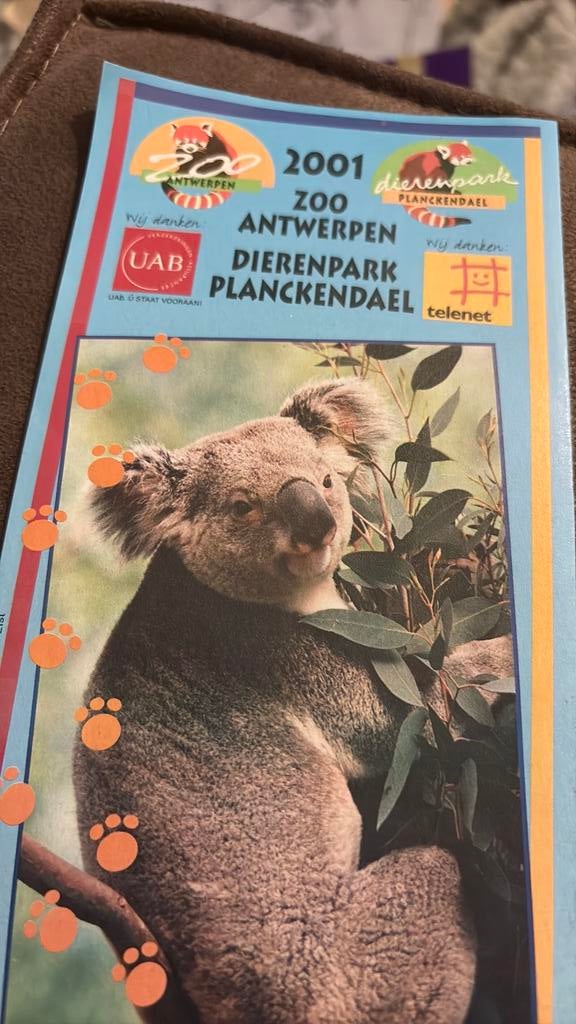 Folder dierentuin Antwerpen en Planckendael, Ophalen of Verzenden, Zo goed als nieuw