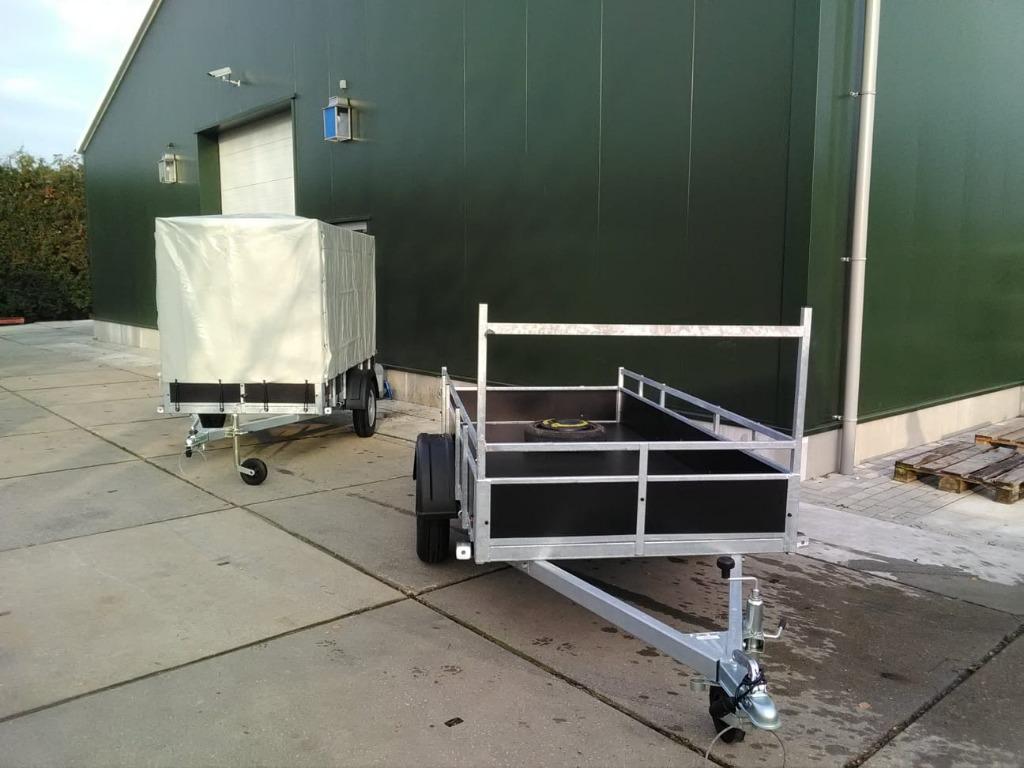 Ongeremde aanhanger bakwagen 257 x 130 cm €745 + pakket 795, Ophalen, Nieuw