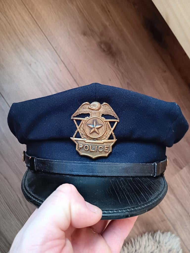 Texas politie pet, origineel, jaren 40, Verzamelen, Militaria | Tweede Wereldoorlog, Ophalen of Verzenden, Overige soorten, Amerika