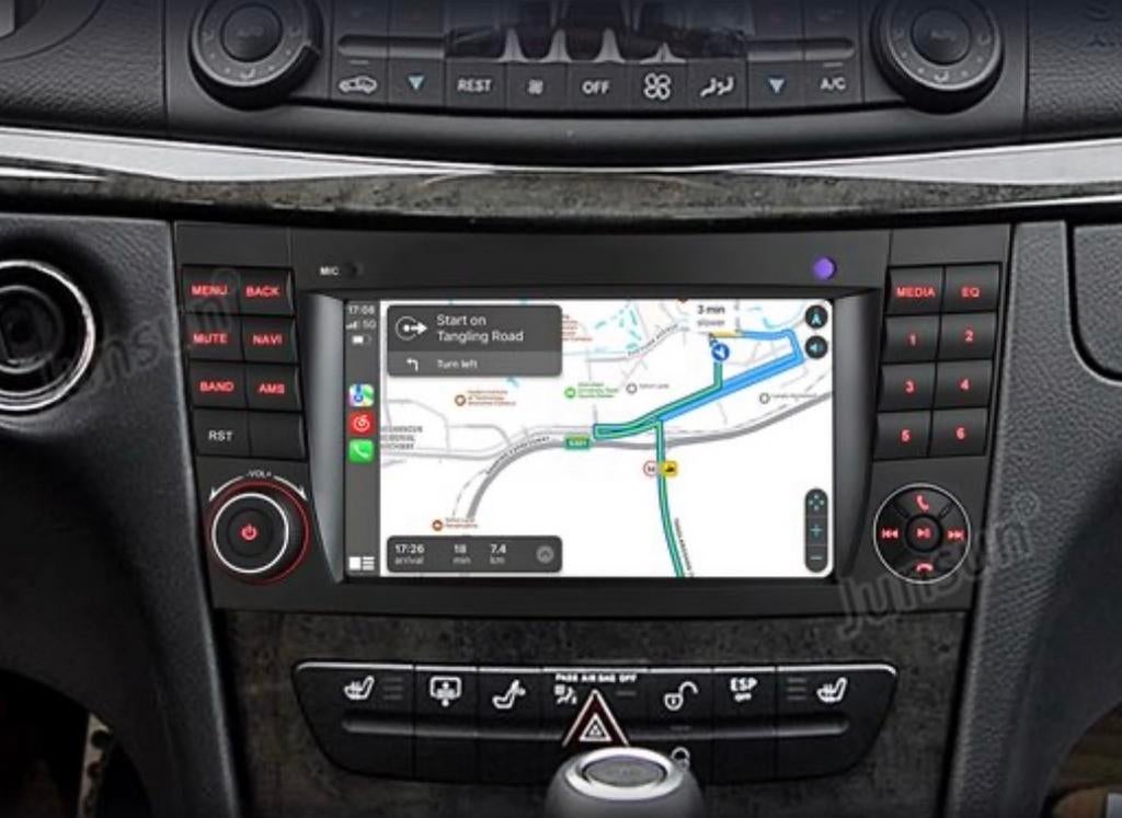 Carplay Radio Mercedes E Klasse W211 S211 CLS, Auto diversen, Autonavigatie, Nieuw, Ophalen of Verzenden