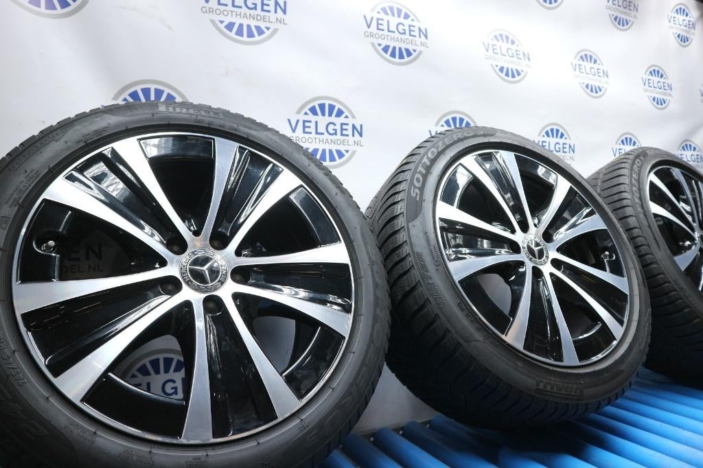 Mercedes E-klasse velgen 18 inch W213 S213 + winterbanden, 18 inch, Banden en Velgen, Nvt, Personenwagen