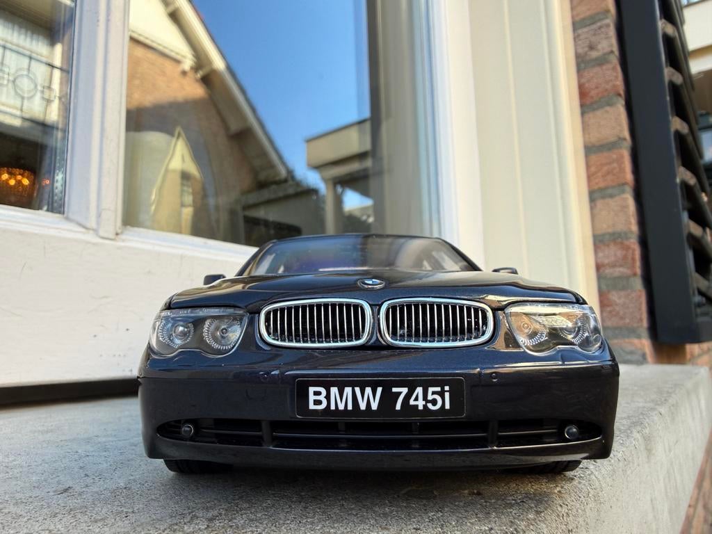 1:18 BMW E65 745i 7-serie zwart 2001 Kyosho No. 08571BK, Hobby en Vrije tijd, Modelauto's | 1:18, Kyosho, Auto, Ophalen of Verzenden