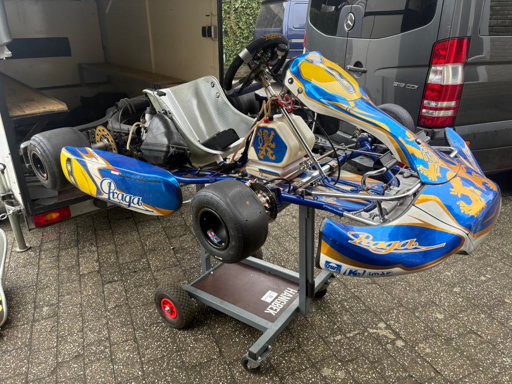 Kart 125cc Rotax met aanhanger, Sport en Fitness, Karting, Ophalen, Zo goed als nieuw, Kart