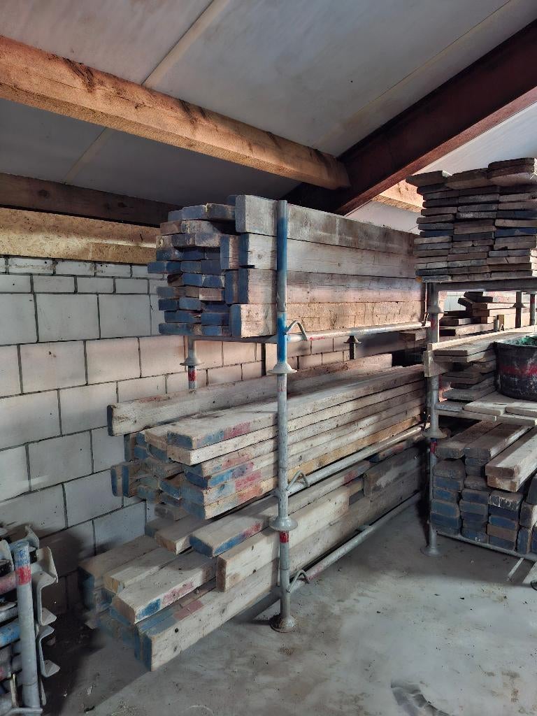 Baddingen / balkhout / vuren 60x160, Doe-het-zelf en Verbouw, Hout en Planken, Ophalen, Gebruikt, 250 tot 300 cm, 50 mm of meer