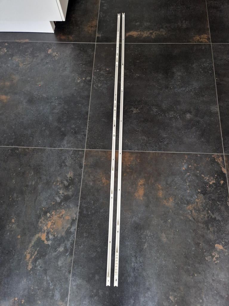 Witte gordijnrails - Zo goed als nieuw, Ophalen, Minder dan 50 cm, Wit, Zo goed als nieuw