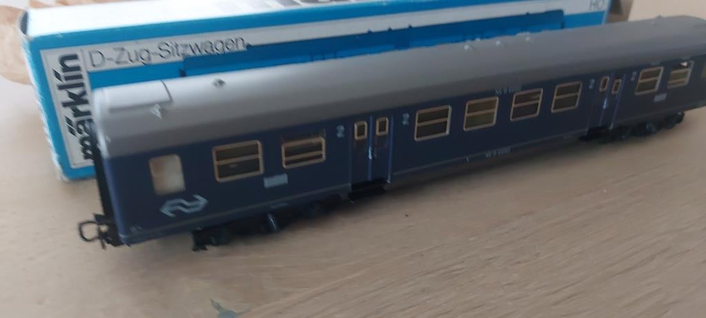 Märklin NS 2 de kl d-tr rtg artnr 4049 met dubbelpijl in ovp, Wisselstroom, Wagon, Ophalen of Verzenden, Märklin