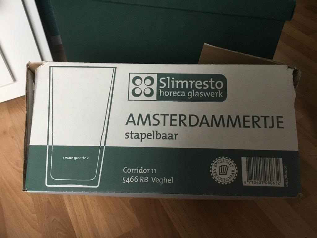 Slimresto Amsterdammertje stapelbare glazen, Ophalen of Verzenden, Nieuw