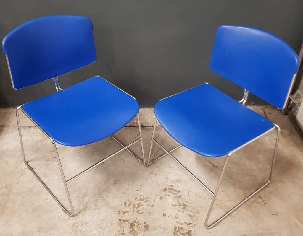 Nog 1 x Max Stacker vergaderstoel kantine stoel buisframe, Ophalen of Verzenden, Zo goed als nieuw, Vijf, Zes of meer stoelen