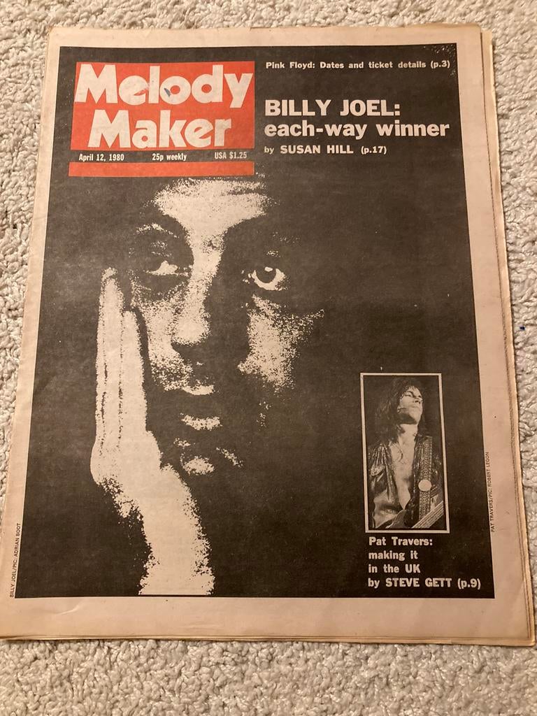 MELODY MAKER 1980 BILLY JOEL Pat Travers BURNING SPEAR, Ophalen of Verzenden, Muziek, Film of Tv