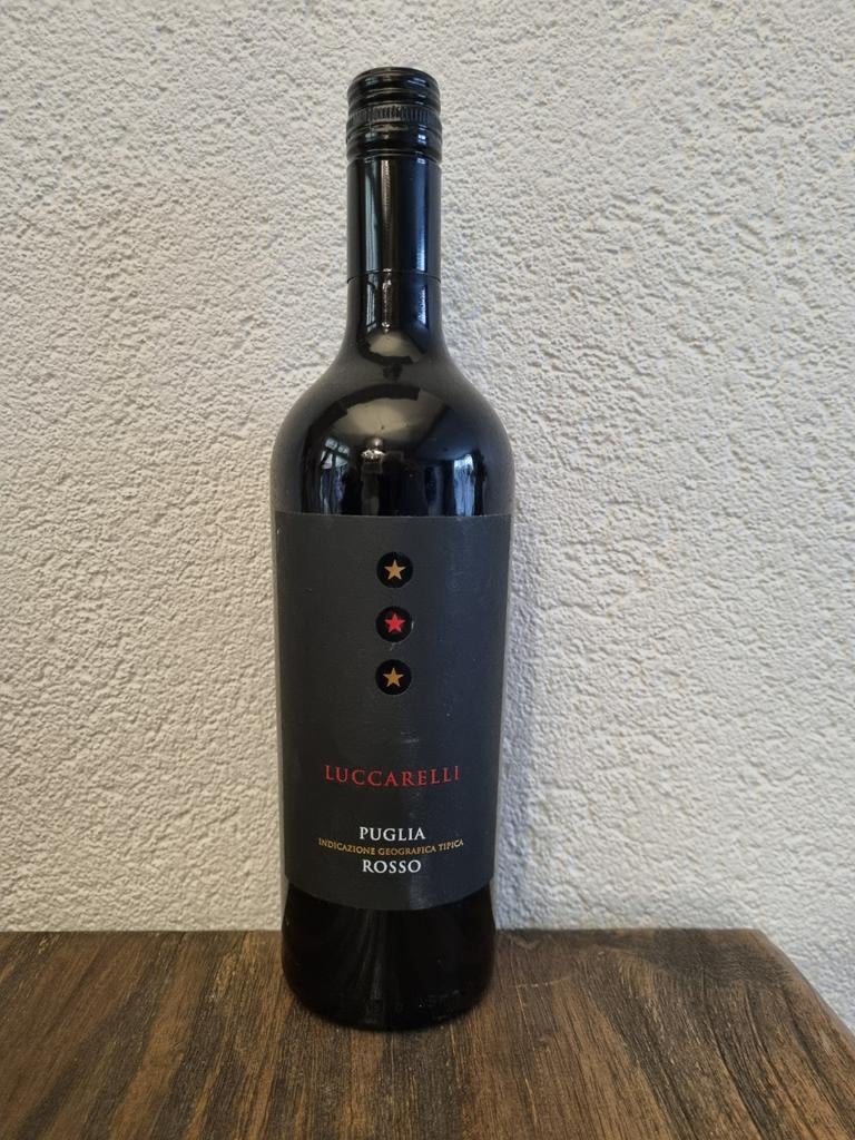 Lucarelli Puglia rode wijn, Verzamelen, Wijnen, Nieuw, Rode wijn, Italië, Ophalen of Verzenden