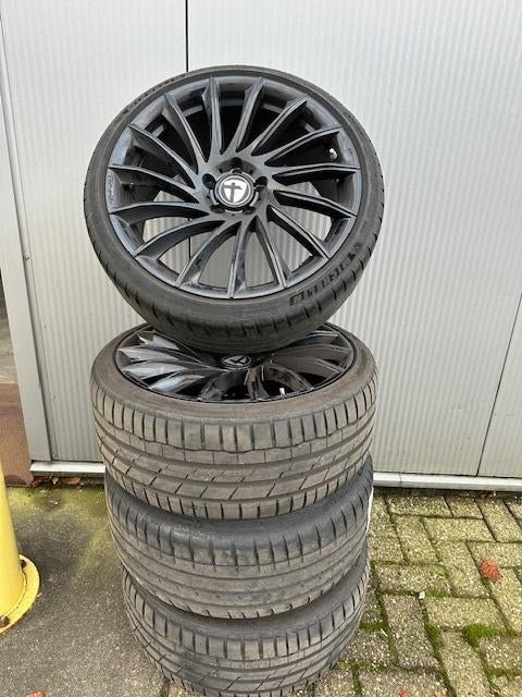 Zomerset 225/35/R19 | Tomason TN16 velgen | 5x114.3, Gebruikt, Banden en Velgen, Personenwagen, Ophalen