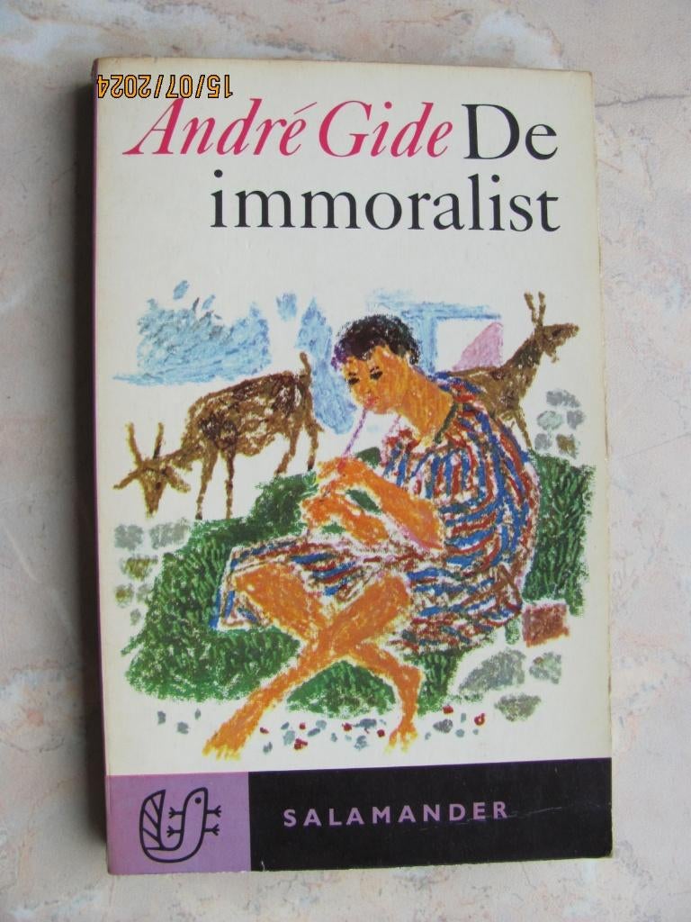 BOEK André GIDE roman DE IMMORALIST 5e druk 1965 nr 115 IZGS, Boeken, Europa overig, Ophalen of Verzenden, Zo goed als nieuw, André Gide
