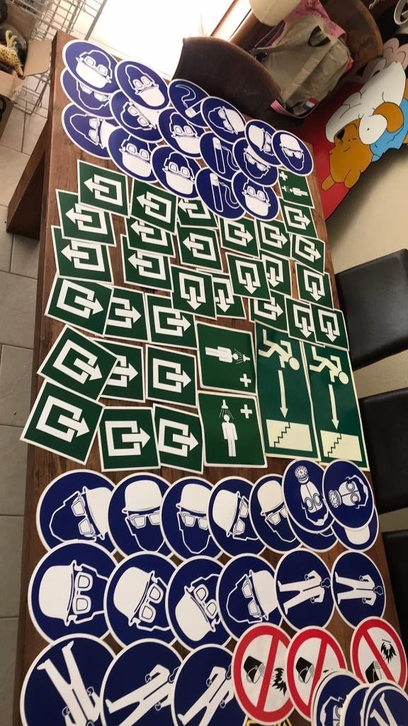 Veiligheid €490 borden borden nieuw pictogrammen partij, Ophalen of Verzenden, Nieuw, Overige typen