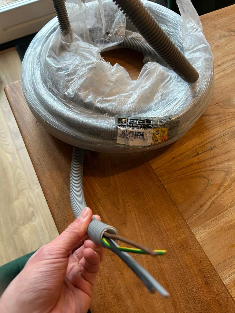 Elektra Buis Flexibel - 10 Meter+ - inductie, Ophalen, Nieuw, Kabel of Snoer