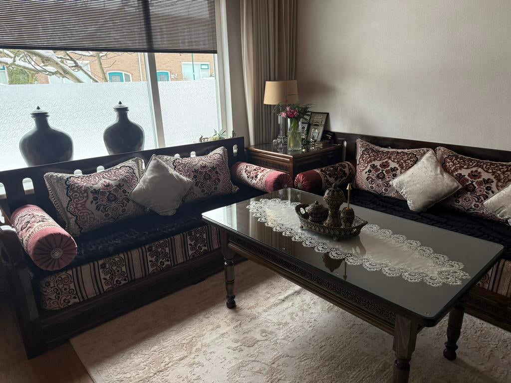 Marokkaanse sedari/banken, Ophalen of Verzenden, Zo goed als nieuw